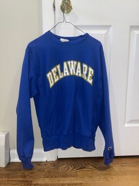 Champion Royal Blue Delaware Arch Crewneck Sweatshirt